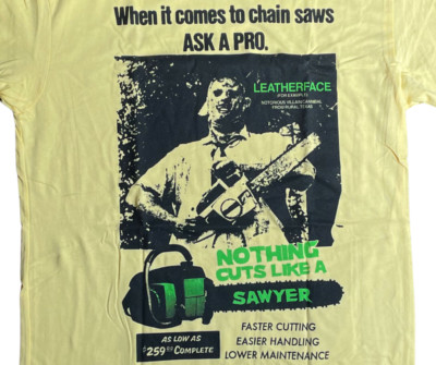 TEXAS CHAINSAW MASSACRE LEATHERFACE TEE | OFFICIALLY LICENSED | HALLOWEEN TEES