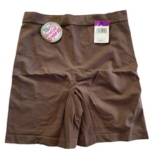 NEW Maidenform Feel Good Fashion Plus Size 2X Bronze / Brown Short DMS091