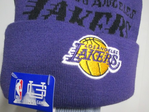 LOS ANGELES LAKERS HOMBRE ULTRA JUEGO "CLÁSICO" (INVIERNO POMPÓN) SOMBRERO (O/S) NUEVO CON ETIQUETAS PRPL - Imagen 2 de 3