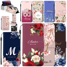 Flip Wallet Leather Case Flower Custom Cover For iPhone 16e 15 Pro Max 14 17 Air