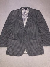 Vintage Burberrys Blazer Mens 42 Houndstooth Tweed Coat Business Jacket Casual