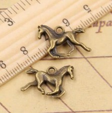 20pcs 22x15mm Alloy Charms Running Horse Pendants For DIY Jewelry Making EF3641