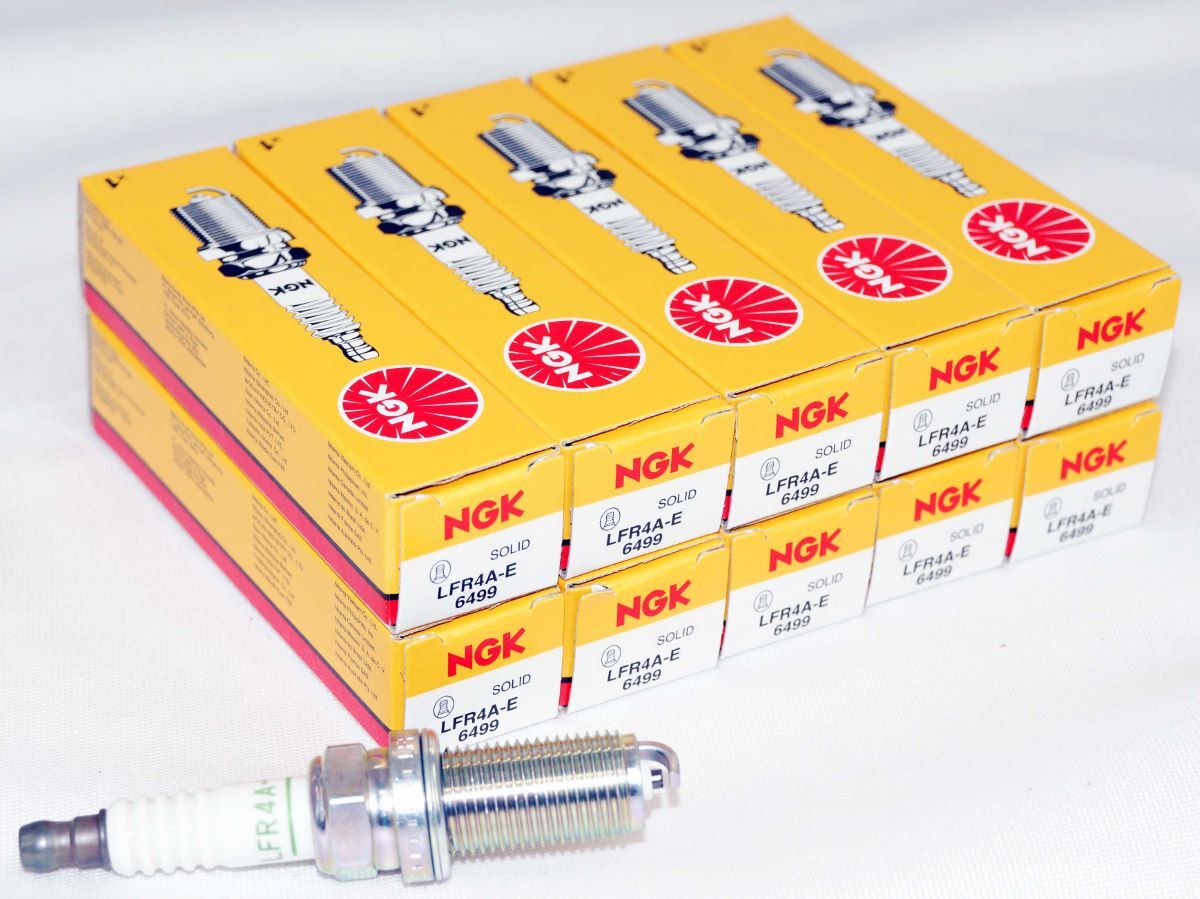 Pack of 10 Genuine NGK 6499 Spark Plug LFR4AE