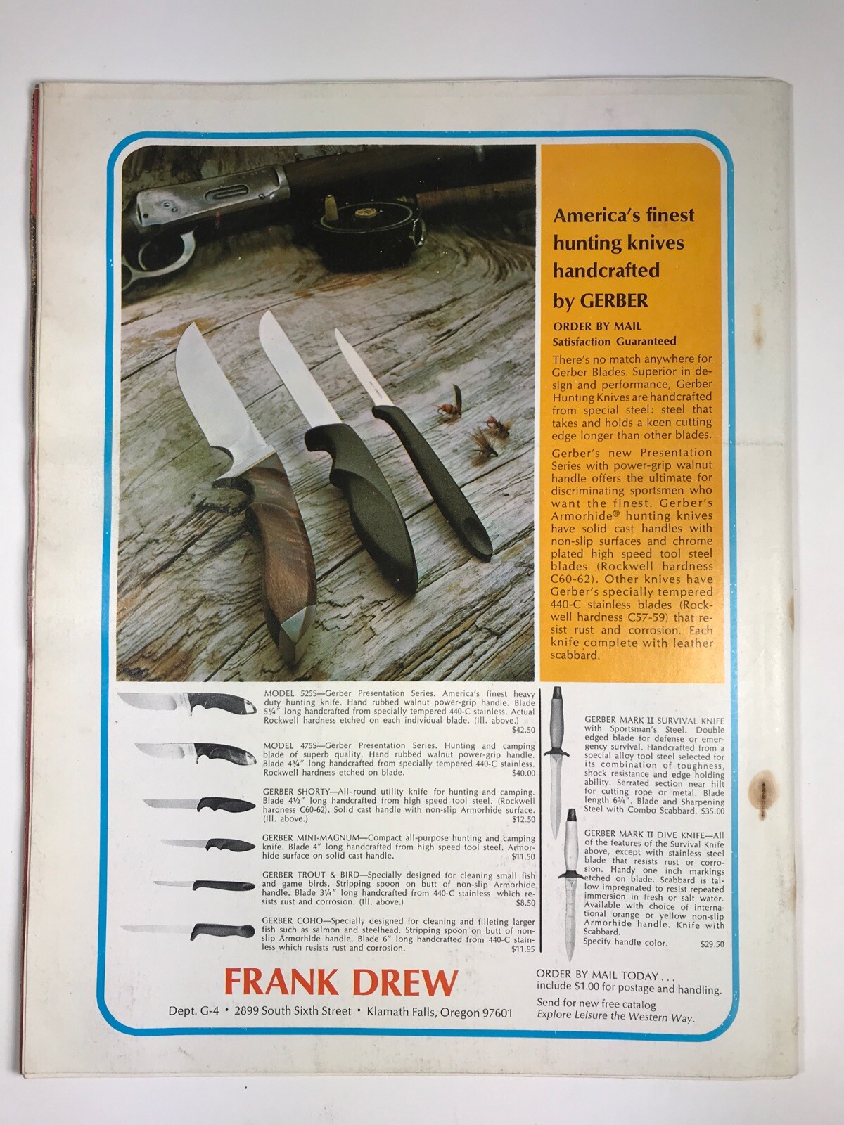 Guns Magazine April 1971 The '03 Springfield Rifle, Remington Knives