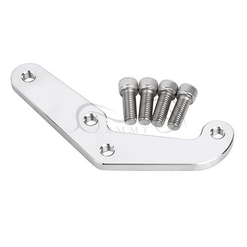 Chrome Front Brake Caliper Bracket For Harley 84-1999 Dyna Road Glide King FLTR - Picture 3 of 11