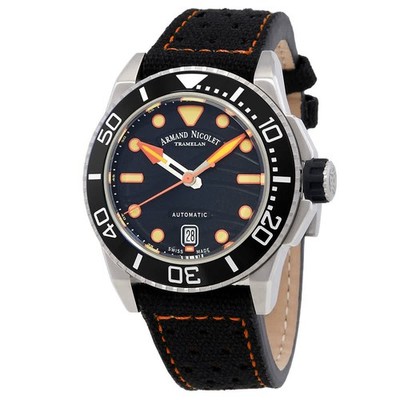 Armand Nicolet JSH Automatic Black Dial Men's Watch A480PGN-NO-P0668NO8