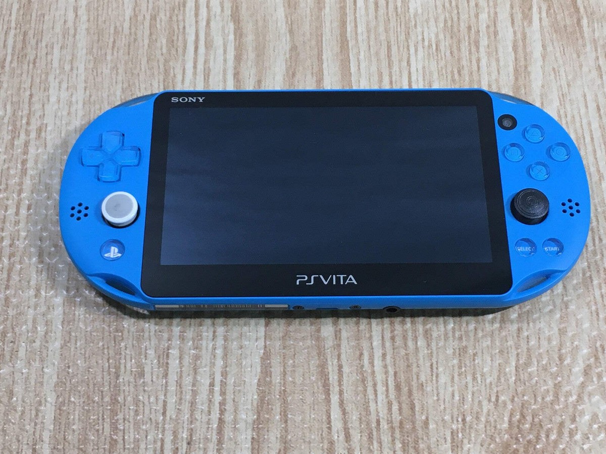 【完品】PlayStation vita2000 GD8044 Plz Read Item Condi PS Vita PCH-2000 AQUA BLUE SONY