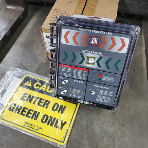 Rite Hite Dok Lok 863.100 Dock Lock Control Box Panel 115V 60HZ With Sign CBSHR5