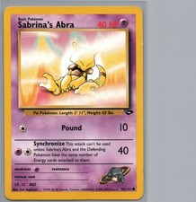 Sabrina's Abra (93) | 093/132 Common | Gym Challenge | HP/DMG