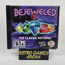 Bejeweled 2 Deluxe (PC CD-ROM) Jewel CIB COMPLETE