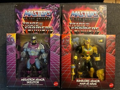Masters of The Universe x Transformers Skeletor & Man At Arms Action Figure Set
