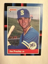 1988 Donruss #366 Jim Presley Seattle Mariners Card NM