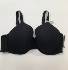 Ambrielle Natural Comfort Lightly Lined Full Coverage Bra Sz 40DD Black NEW