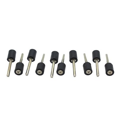 TMAX 10pc 3/8'' Rubber Mandrel Sand Drum Holder 1/8'' Shank for Rotary Tool