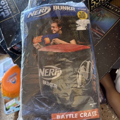 Nerf Bunkr Battle Zones Inflatable Battle Crate Red 19''x 19''x 22'' New