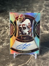 LAVAR ARRINGTON 2025 SELECT SIGNATURES SILVER PRIZM REDSKINS AUTO