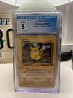 1999 Pokemon TCG Jungle Unlimited Pikachu 60/64 CGC Excellent 5