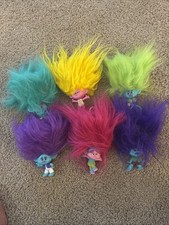 Trolls Band Together Pom Poms Lot Of 6 Keyclip Toy Figures 18.99