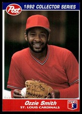 Ozzie Smith 1992 Post Cereal #8 Cardinals MLB READ FREE SHIPPING AutographDen