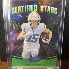 2025 Certified Stars  Ladd McConkey Lime Mirror Green 2/15