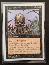 Necropotence [5th Edition - MTG Core Set] Rare Enchantment NM - Actual Picture
