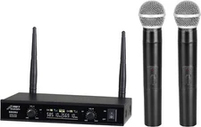 Audio2000'S S6026 Two-Channel System with Two Handheld Wireless Microphones
