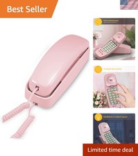 TRIMLINE 210 Corded Home Phone, No AC Power Required, Improved Easy-wall-moun...