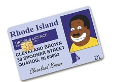 Family Guy Cleveland Brown Credit Debit Card Sticker Free Shipping 