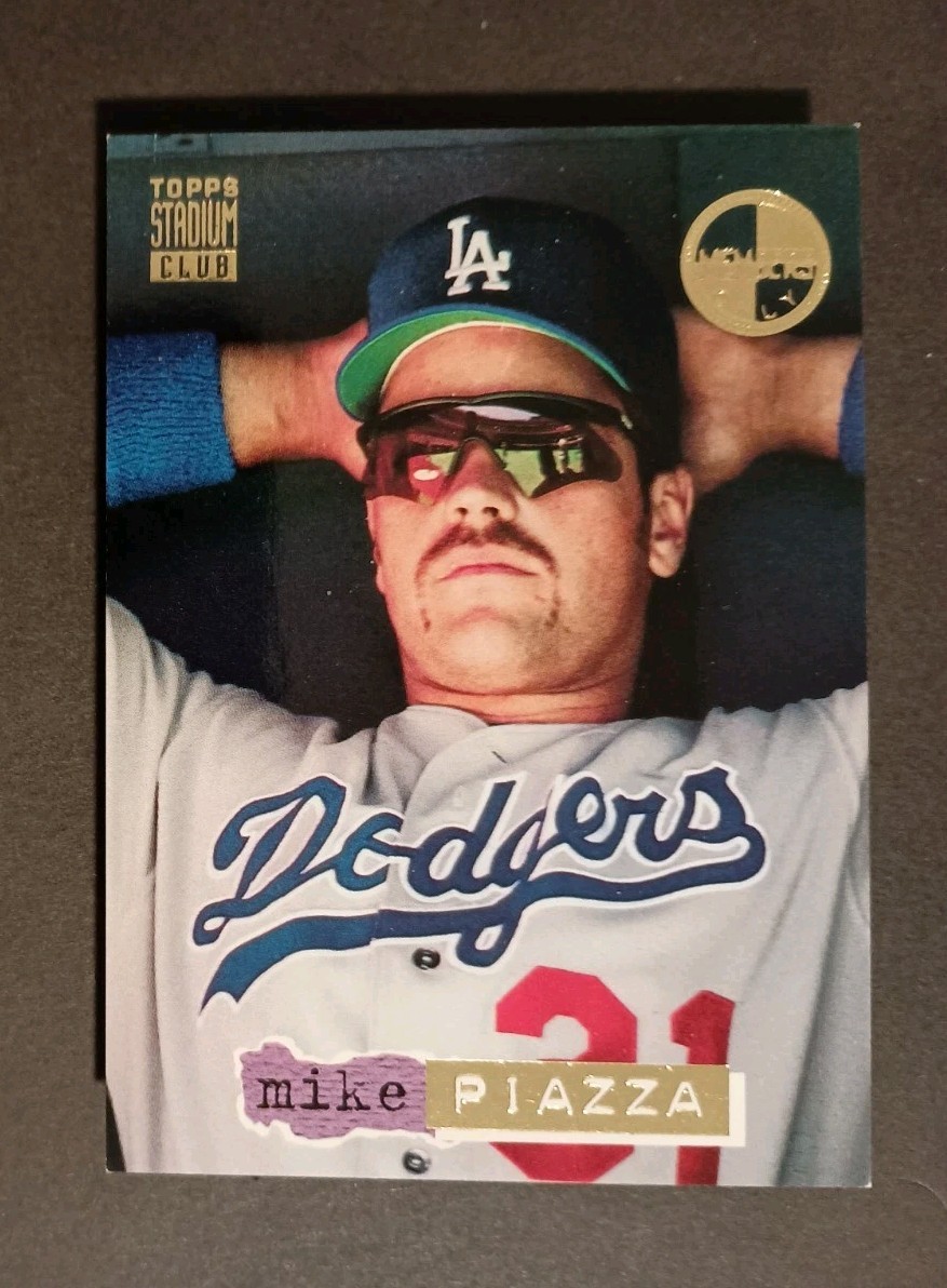 1994 Topps Stadium Club Dugout Dirt Mike Piazza #1 RARE Members Only Insert NMMT