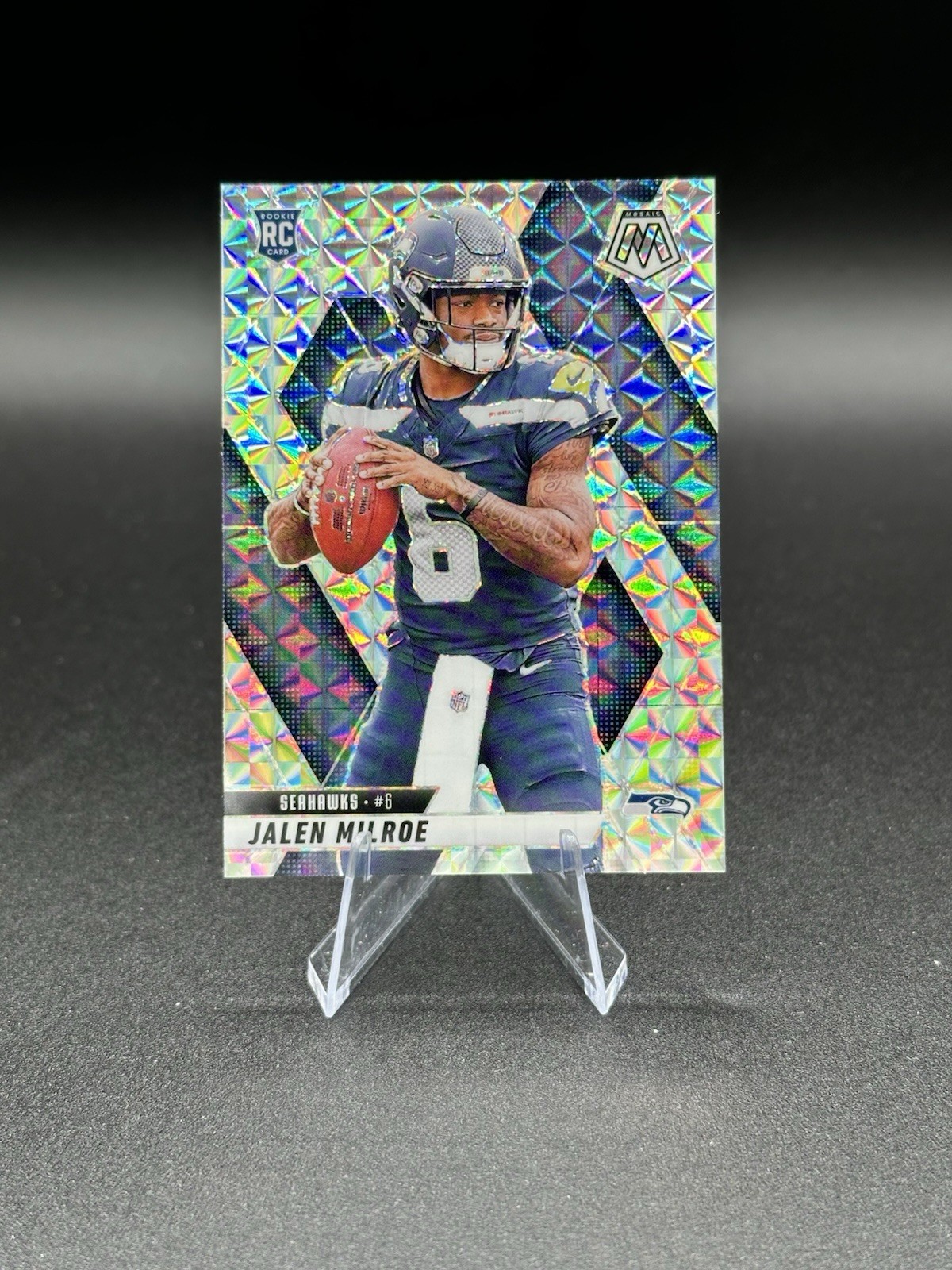 2025 Panini Mosaic #322 Jalen Milroe RC Silver Prizm
