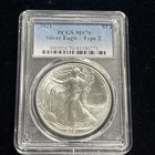 2021 American Silver Eagle MS 70 Type 2 PCGS Perfectly Graded!!