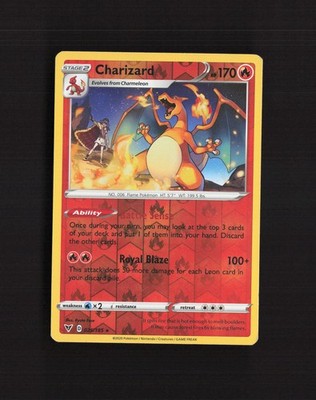 Charizard 025/185 Vivid Voltage Reverse Holo Pokemon Card MP