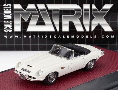 Matrix Scale Models 1/43 Jaguar E-Type Frua Roadster Open 1964 White MX51001-101