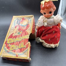 Vintage 1950's Dancing Doll in original box wind up toy Japan WORKS