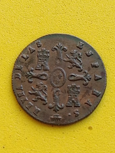 2 MARAVEDIES ISABEL II. 1841. ESPECTACULAR - Imagen 2 de 8