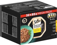 SHEBA Adult Katzenfutter nass - 32x85g Schalen - Geflügel Variation in Sauce