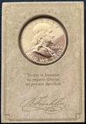 1962 FRANKLIN SILVER HALF DOLLAR PROOF IN COMMEMORATIVE HOLDER