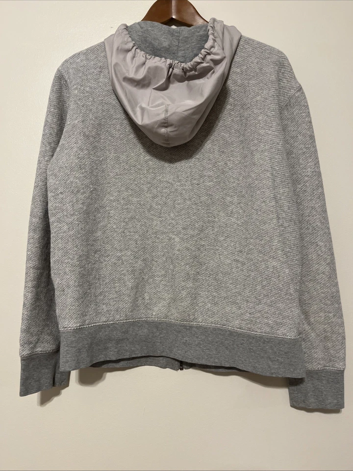 Abrigo Jack Spade Warren Street New York de lona de algodón con capucha gris y cremallera Foto 2 de 3