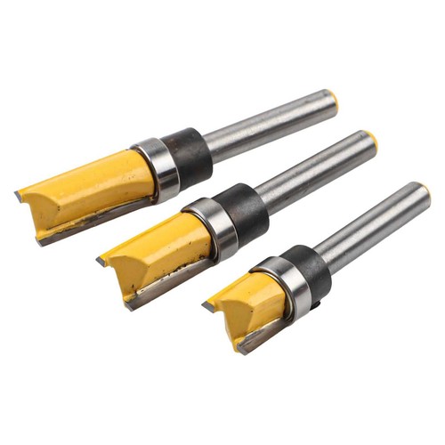 Shank Cutting Router Bit Trim Woodwork 1/4\" Accessories Flush Milling - Foto 17 di 18