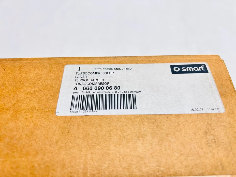Original Smart 451 OM660 Fortwo  0.8 CDi  Motor Abgas Turbolader A6600900680 - Bild 3 von 3