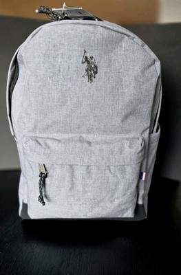 U.S. Polo Assn Gray Backpack 18'' School Bookbag Laptop NWTU.S. Polo Assn Gray...