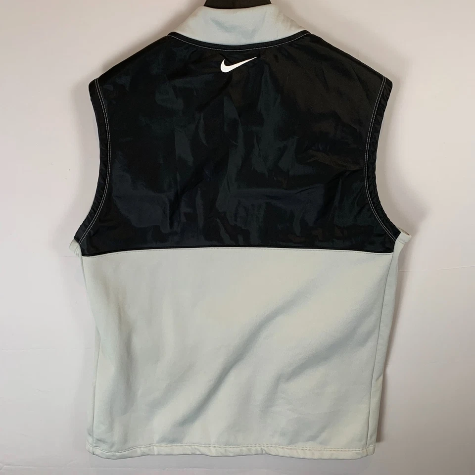 Nike Golf Mens Mid Layer Vest Zipper Gray Black Size Large Zipper Pockets - Image 3 of 4