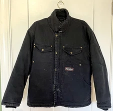 M Refrigiwear Black Jacket W Zipper Hood Insulated 0630R Coat Winter Work Hvy