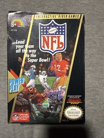 NFL Football Nintendo NES 1988 Box Poster & Insert (no Game)