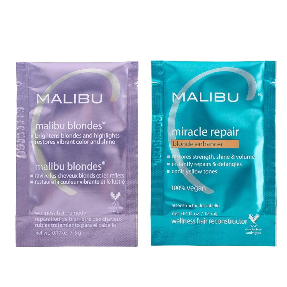 Malibu C  Mini Malibu Duo Blondes ( Blondes 5g + Miracle Repair 12ml )