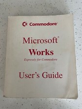 COMMODORE MICROSOFT WORKS VINTAGE RARE USERS GUIDE BOOK