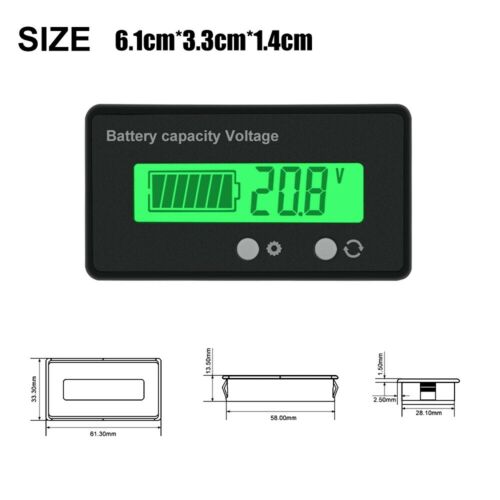 12V-48V Volt Meter Battery Status Indicator Voltage Voltmeter Monitor Caravan AU - Picture 5 of 12