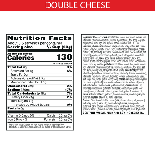 6x sacchetti Cheez-It doppio sapore formaggio snack al forno mix 3,5 oz (spedizione veloce!) - Foto 4 di 5