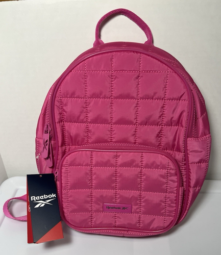 Reebok NWT Agatha Mini Hot Pink Backpack Pink 6.6L, NEW,