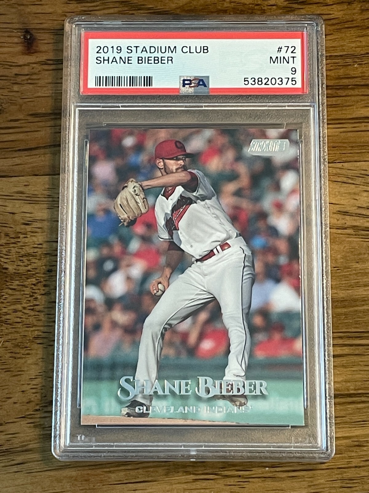 2019 Stadium Club SHANE BIEBER 72 Not Justin PSA 9 MINT